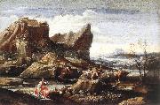 Landscape with Bathers dfg CARRACCI, Antonio